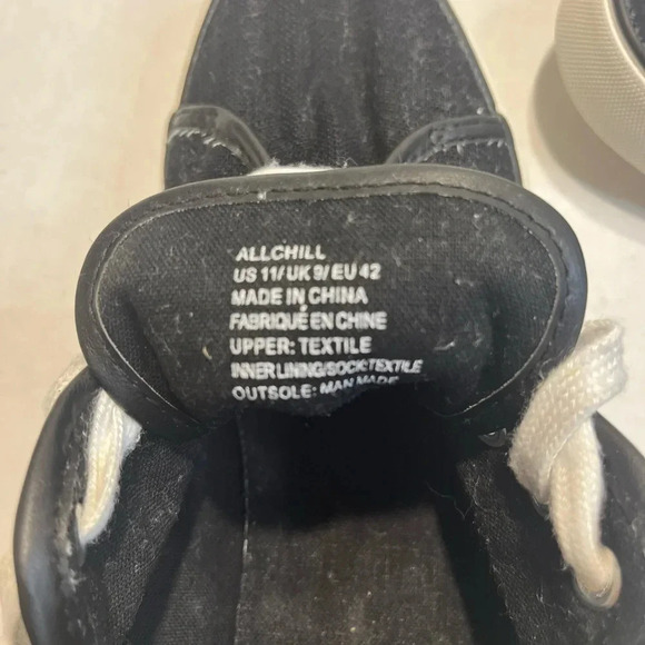 Justfab All Chill Canvas Black and White Sneakers. Good condition almost new. - Picture 4 of 11